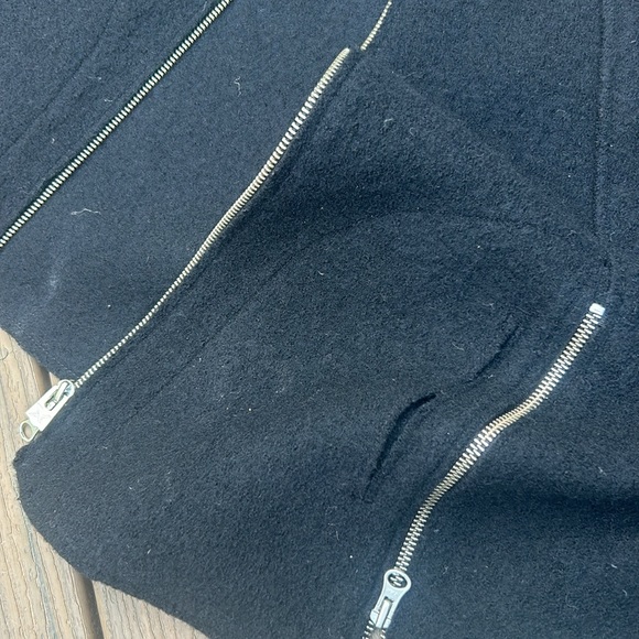 Armani Exchange 100% Wool Center Zip Poncho Size XS - Picture 8 of 12